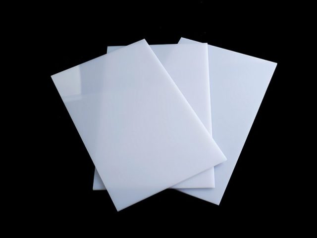 White opal acrylic manufactured by Plastura