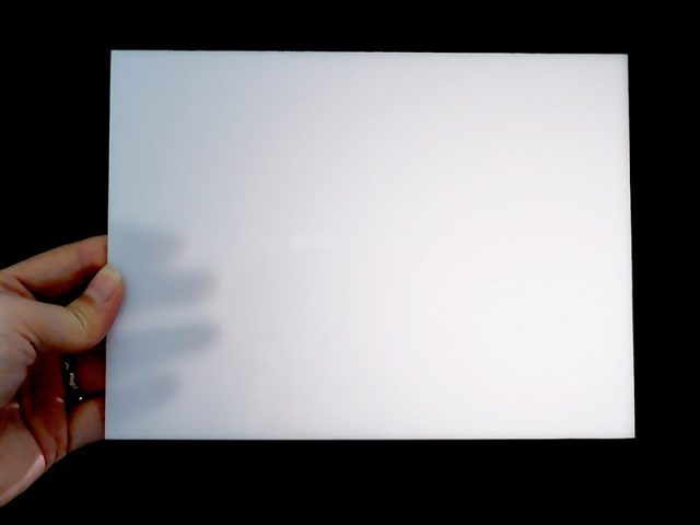 LED diffuser sheet manufactured by Plastura