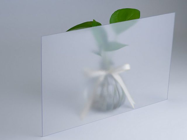 Frosted & matte sheet manufactured by Plastura