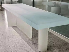 Frosted Sheet Tables application for Frosted Polycarbonate Sheet
